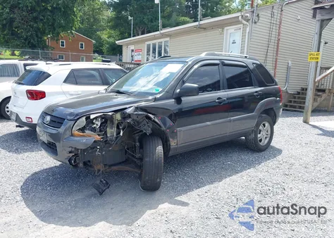 2008 Kia Sportage Lx V6 из США, поврежденный, VIN KNDJE723687535598